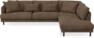 Harper - 3-sits soffa med divan höger - Brun