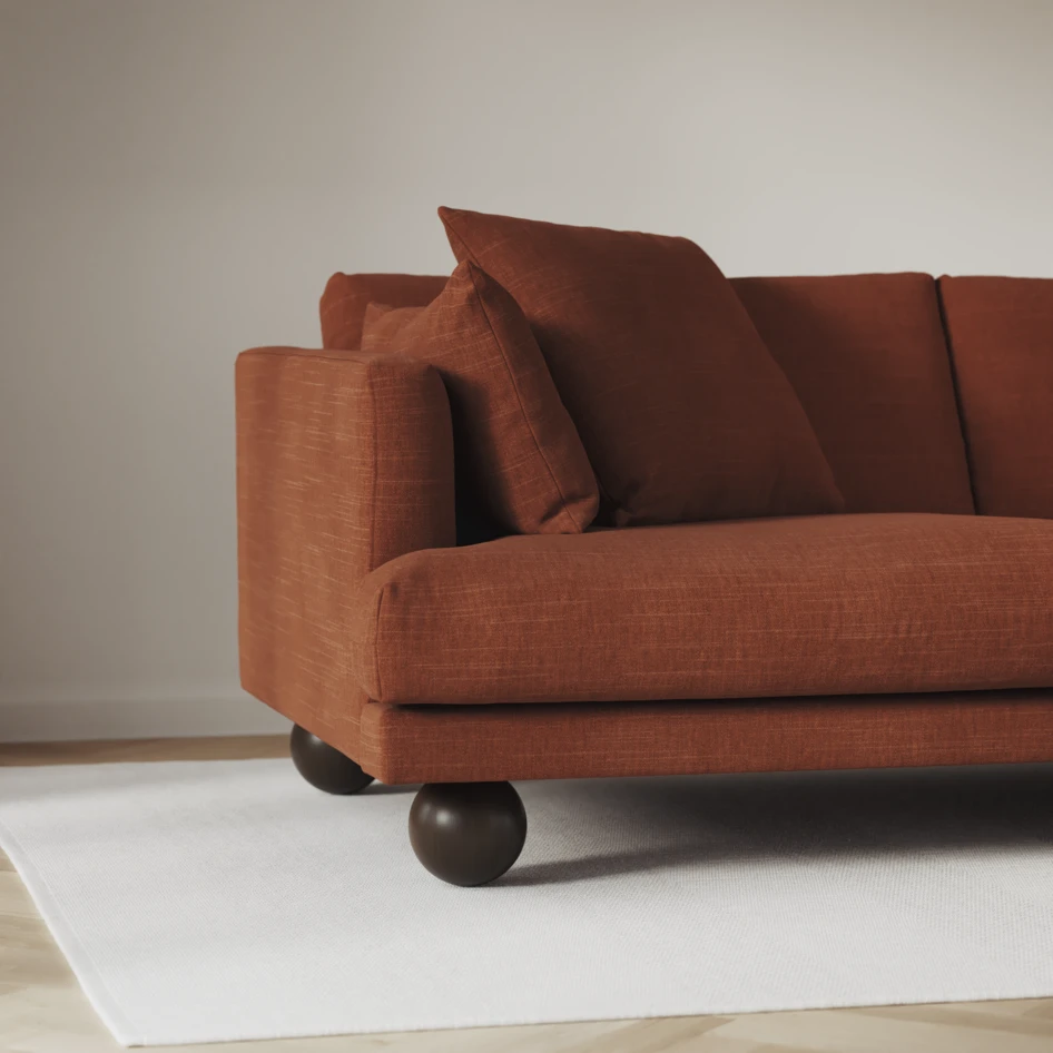 Harper - 3-sits soffa - Orange