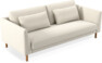 Willow - 3-sits soffa, hel dyna, fast klädsel - Beige
