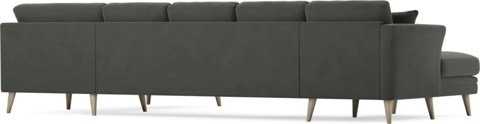 Eden - 3-sits soffa med schäslong vänster och divan höger - Grå