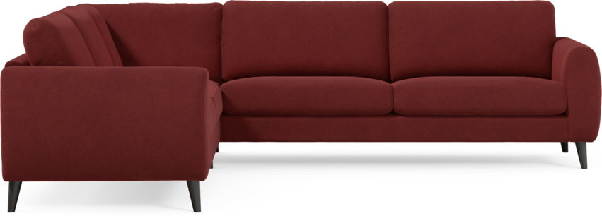 Bridge - Hörnsoffa, 2+3-sits - Röd