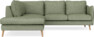 Madison - 2-sits soffa med divan vänster - Grön