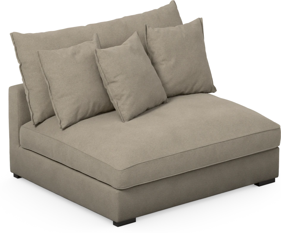 Rossi - 2-sits utan armstöd - Beige