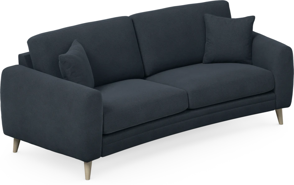 Eden - 2,5-sits soffa svängd - Blå