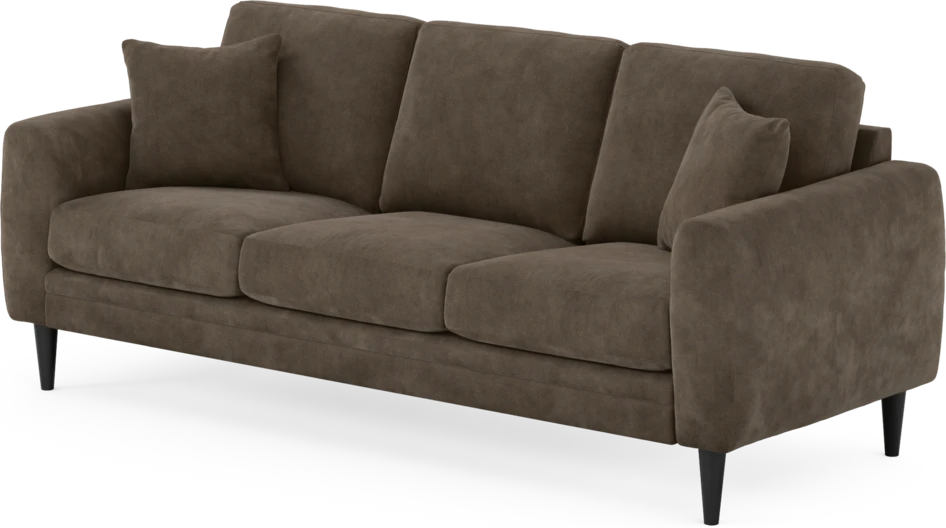 Eden - 3-sits soffa - Brun