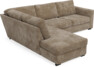 Friday - 2,5-sits soffa med divan vänster - Brun