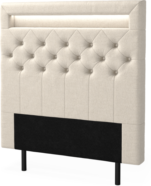 New York led - Sänggavel, 90-210 cm - Beige