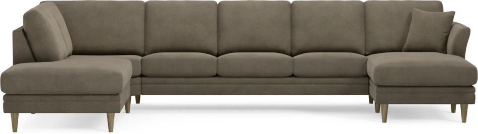 Eden - 3-sits soffa med divan vänster och schäslong höger - Beige