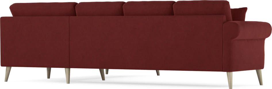 Eden - Hörnsoffa, 3+2-sits - Röd