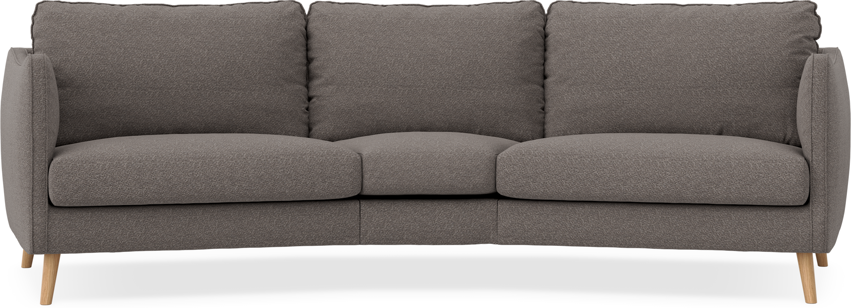 Madison - 3-sits soffa svängd, 90 cm - Brun