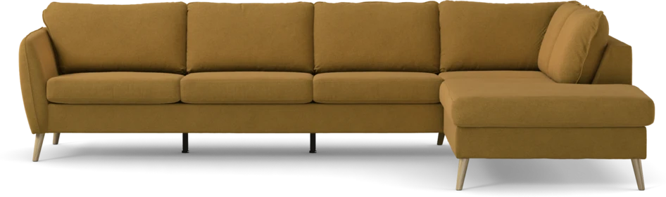 County - 3-sits soffa med divan höger - Gul