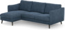 Madison Lux - 2-sits soffa med schäslong vänster - Blå