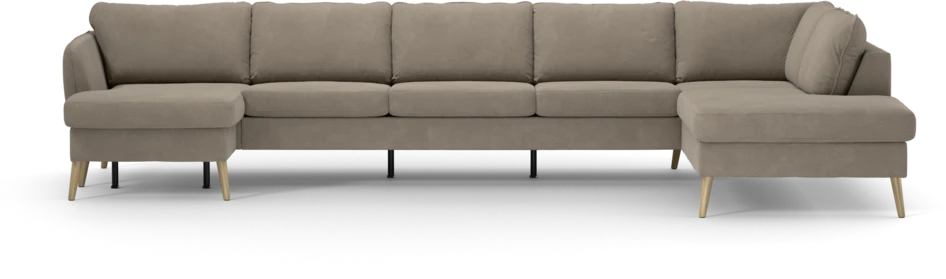 County - 4-sits soffa med schäslong vänster och divan höger - Beige