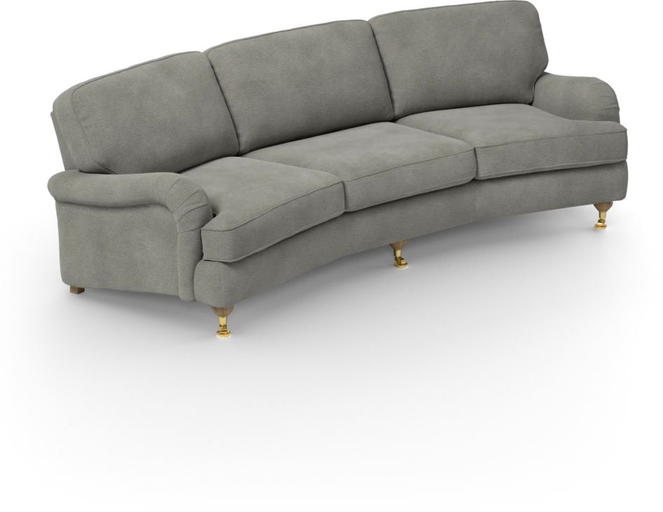 Oxford - 3-sits soffa svängd - Grå