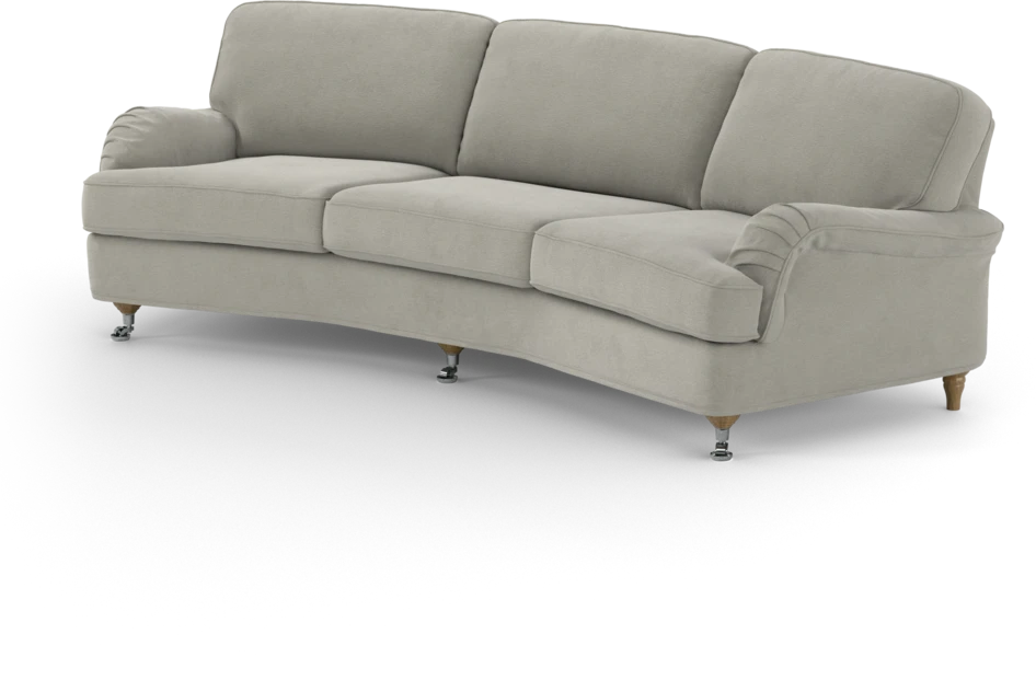 Oxford - 3-sits soffa svängd - Grå