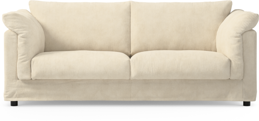 Cherrie - 2,5-sits soffa med kappa - Vit