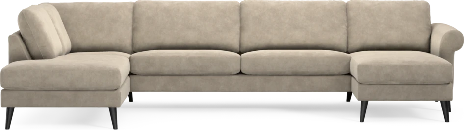 Bridge - 3-sits soffa med divan vänster och schäslong höger - Beige