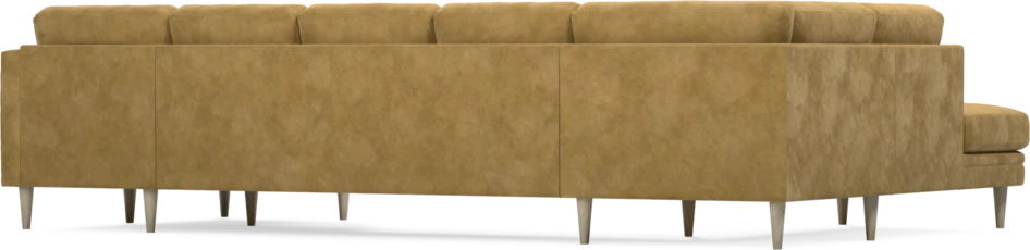 Eden - 3-sits soffa med divan vänster och schäslong höger - Gul