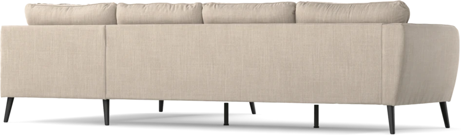County - 3-sits soffa med divan höger - Beige