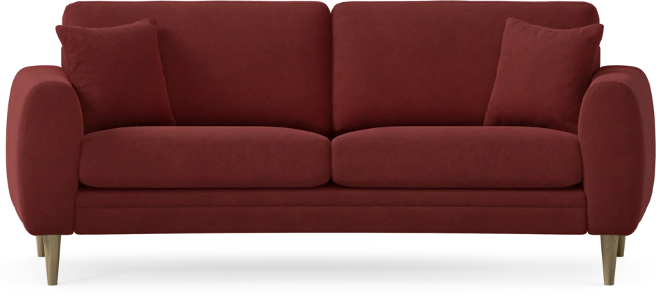 Eden - 2,5-sits soffa svängd - Röd
