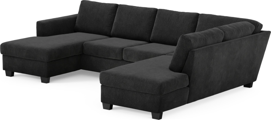 Friday - 3-sits soffa med schäslong vänster och divan höger - Blå