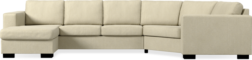 Nevada - 3-sits soffa med schäslong vänster och cosy hörn höger - Beige