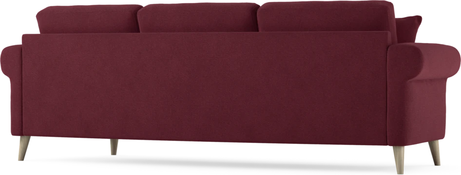 Eden - 3-sits soffa svängd - Röd