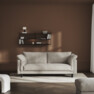 Cherrie - 2,5-sits soffa, hel dyna, fast klädsel - Beige