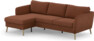 County - 3-sits soffa med flyttbar schäslong - Orange