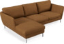 Madison Lux - 2-sits soffa med schäslong vänster - Brun