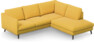 Madison - 2-sits soffa med divan höger - Gul
