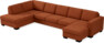 Nevada - 4-sits soffa med divan vänster och schäslong höger - Röd
