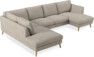 Madison Lux - 2-sits soffa med divan vänster och schäslong höger - Vit