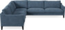 Winston - Hörnsoffa, 2+3-sits - Blå