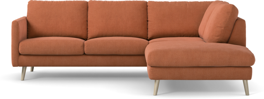 Madison Lux - 2-sits soffa med divan höger - Orange