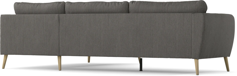 County - 2,5-sits soffa med divan höger - Brun