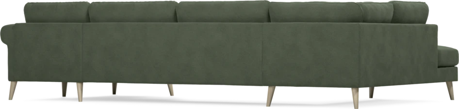 Bridge - 3-sits soffa med divan vänster och schäslong höger - Grön