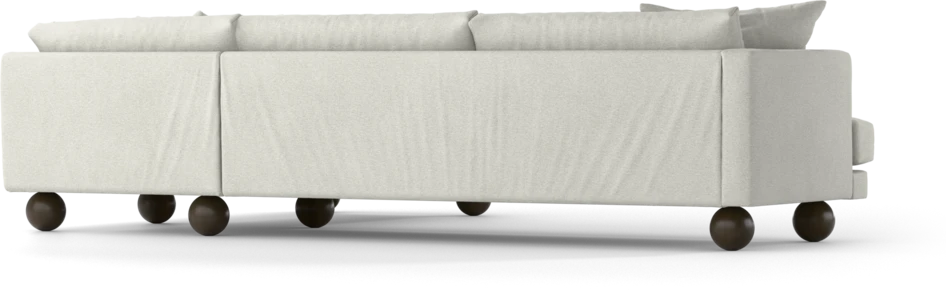 Harper - 3-sits soffa med divan höger - Vit