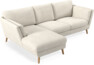 Madison Lux - 2-sits soffa med schäslong vänster - Vit