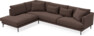 Harper - 3-sits soffa med divan vänster - Brun