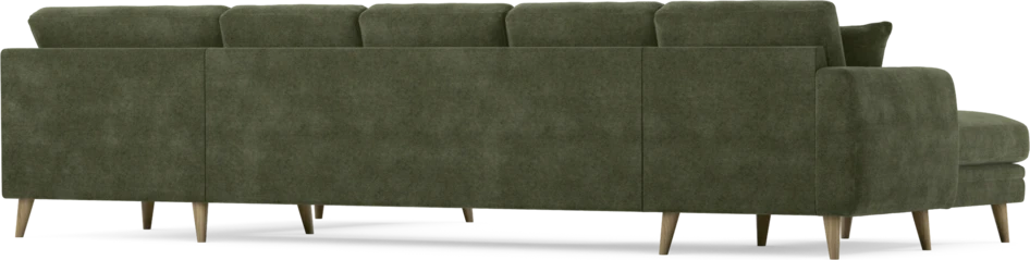 Eden - 3-sits soffa med schäslong vänster och divan höger - Grön
