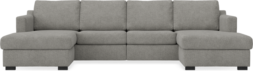 Friday - 2-sits soffa med två schäslonger - Grå