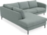 Madison - 2-sits soffa med divan vänster - Turkos