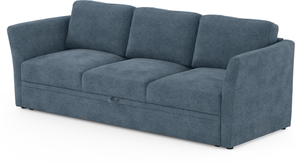 Öland - Bäddsoffa 3-sits, längsbäddad - Blå