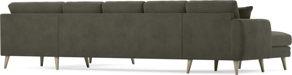 Eden - 3-sits soffa med schäslong vänster och divan höger - Grå