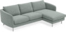 Madison Lux - 2-sits soffa med schäslong höger - Grå