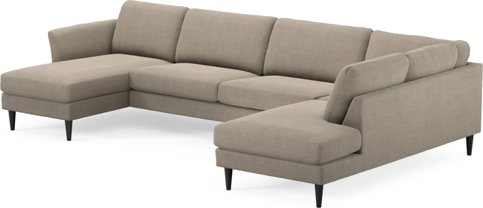 Bridge - 3-sits soffa med schäslong vänster och divan höger - Beige