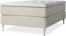 Delux Exclusive - Kontinentalsäng, enkelsäng 140 cm med bäddmadrass - Beige