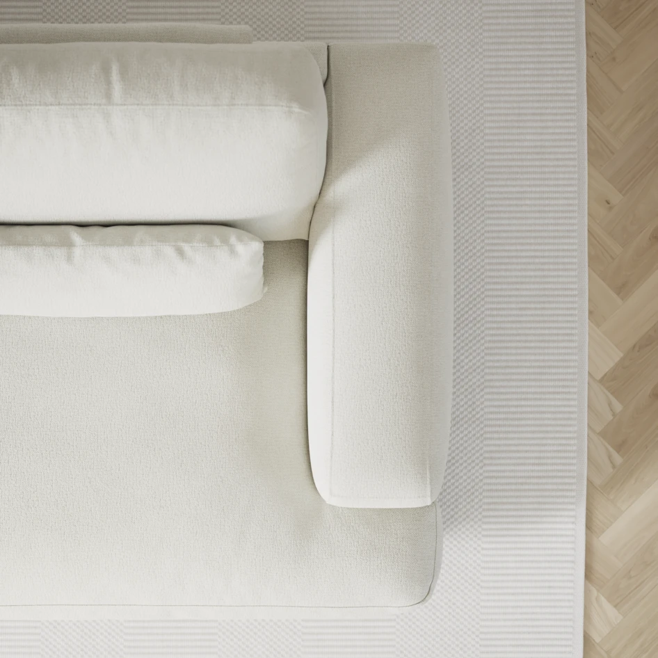 Noma - 3-sits soffa - Vit