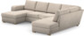 Friday - 3-sits soffa med schäslong vänster och divan höger - Beige
